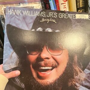 Hank Williams Jr. Greatest Hits Vinyl Record 1&2